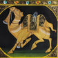 Handmade Camel Painting on Silk Fabric for Home and Office Decor