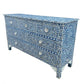 Handmade Customized Mother of Pearl Chest of 7 Drawer