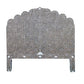Handmade Customized Mother of Pearl Floral Pattern  Bedhead