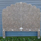 Handmade Customized Mother of Pearl Floral Pattern  Bedhead