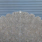 Handmade Customized Mother of Pearl Floral Pattern  Bedhead