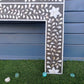 Handmade Customized Mother of Pearl Floral Pattern  Bedhead