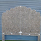Handmade Customized Mother of Pearl Floral Pattern  Bedhead