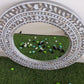 Handmade Customized Mother of Pearl Round Mirror Frame