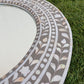 Handmade Customized Mother of Pearl Round Mirror Frame