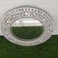 Handmade Customized Mother of Pearl Round Mirror Frame