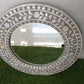 Handmade Customized Mother of Pearl Round Mirror Frame