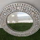 Handmade Customized Mother of Pearl Round Mirror Frame