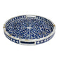 Handmade Customized Mother of Pearl Round Serving Tray