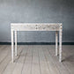 Handmade Customized Mother of Pearl Vanity Console Table with Stool