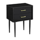 Handmade Customized Wooden 2 Drawer Bedside Table