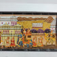 Handmade Matte Synthetic Palace View Silk Fabric Painting for Home Decor
