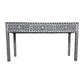 Handmade Customized Mother of Pearl Geometric Pattern Console Table