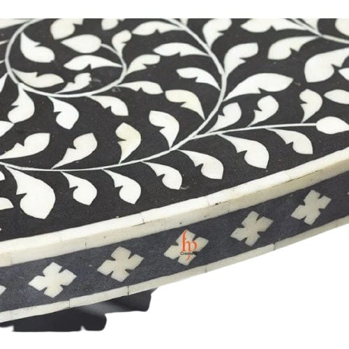 Handmade Customized  Bone Inlay Round Dinning Table