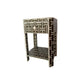 Handmade Bone Inlay Customized Geometric Pattern 1 Drawer Bedside Table