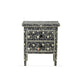 Personalized Handmade Bone Inlay Set Of 2 Bedside Tables Home Decor Furniture Attractive Floral Design Entrance