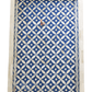 Handmade Bone Inlay Blue Tray Set of 2 Pieces Bone Inlay Rectangular Floral Tray Best Gift For Any Occasion