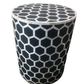 Handmade Mother of Pearl honeycomb pattern personalized stool