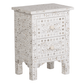 Personalized Mother Of Pearl Inlay Bedside Table Home Decor Purpose Attractive Design Beautifully Crafted Bedside Table