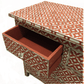 Handmade Mother Of Pearl 4 Chest Of Drawers Beautiful Geometric Design Inlay Furniture .