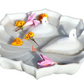 White Marble Bowl with Two Floating Duck for Home Decor Dinning Decor Purpose