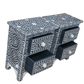 Personalized Handmade Bone Inlay Set Of 2 Bedside Tables Home Decor Furniture Attractive Floral Design