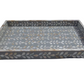 Hand-applied Mother Of Pearl Decorative Serving Tray Perfect Home Decor