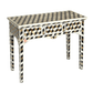 Personalized Mother Of Pearl Inlay Beautiful Console Home Decor Purpose Beautiful Traditional Indian Design