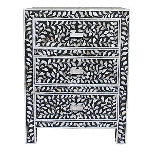 Handmade Customized Mother of Pearl Bedside Table