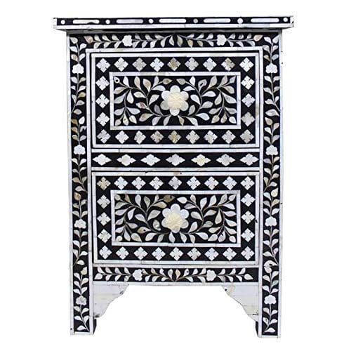 Handmade Customized Mother of Pearl Bedside Table