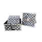 Handmade Mother Of Pearl Inlay Geometric Tea Coaster Set of 4 Best Gift for Home Decor
